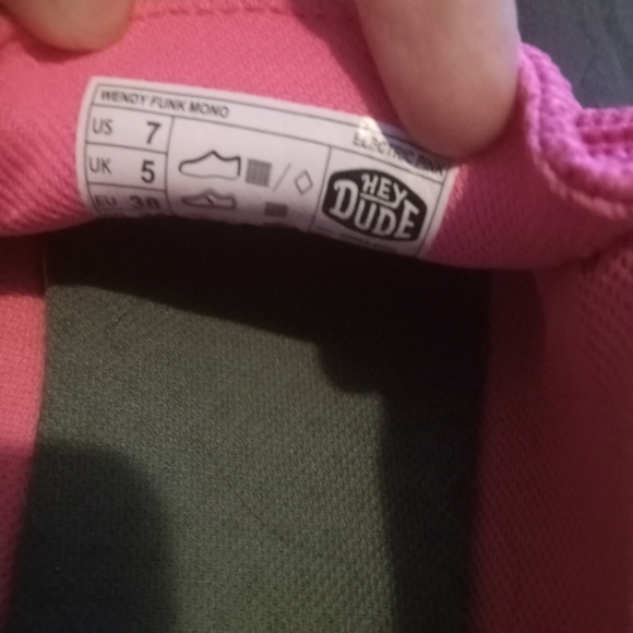 Hey Dude Vibrant Pink Shoes - Picture 4 of 4